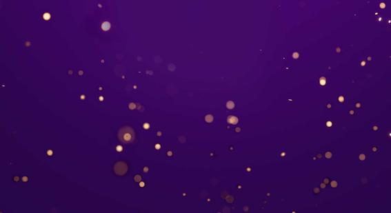 Gold confetti on purple background